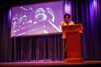 a speaker at MLK week 2025 at Doane